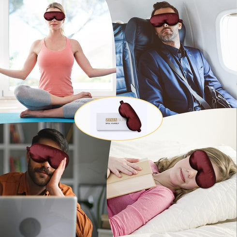 3D 100% 22mm Silk Adjustable Sleep Mask